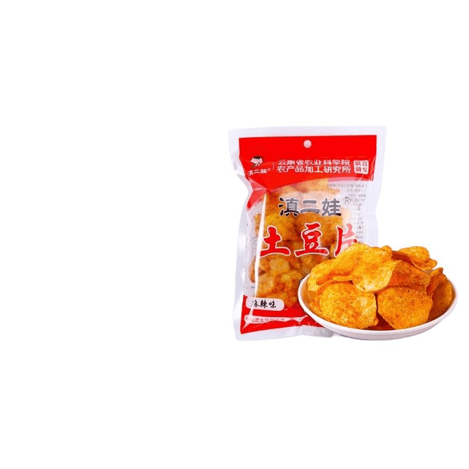 Dian Erwa Spicy Potato Chips A Guizhou Casual Snack 50g*6Bag