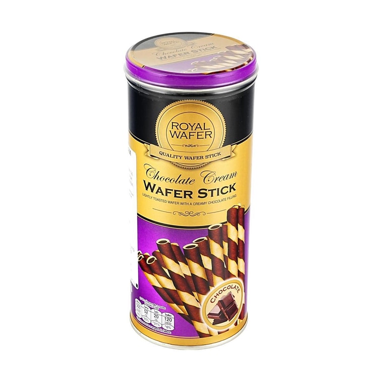 泰國VFOODS 皇家威化餅乾棒 巧克力奶油味 125g【泰國超人氣零食伴手禮】 4