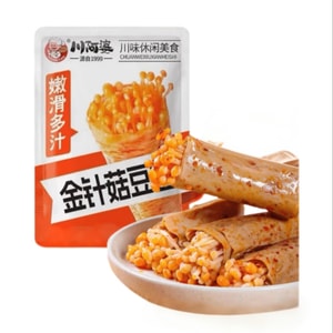 川阿婆 金針菇豆捲 解饞小零食118g*1袋(6小包)