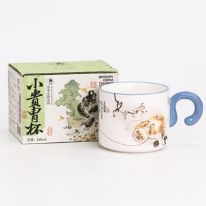  【 Official Store】Mug Blind Box Four Seasons Cat Series, 240ml/8.12oz