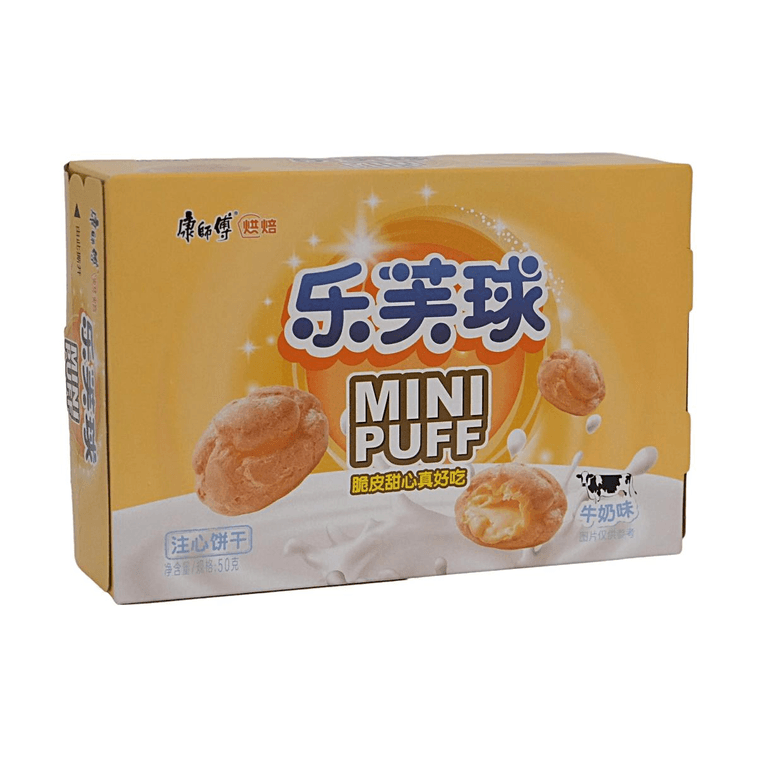 Mini Puff saveur lait, 2.11 oz【Croquant extérieur garniture crémeuse】 4