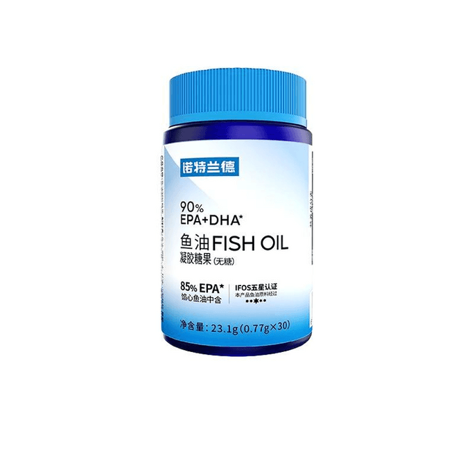 【中国直邮】 诺特兰德 鱼油90%EPA+DHAomega3孕妈中老年成人鱼油30粒*1瓶