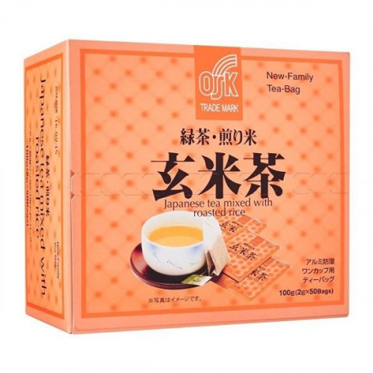 马来西亚直邮 日本osk 玄米茶包2g X 50bags 亚米网