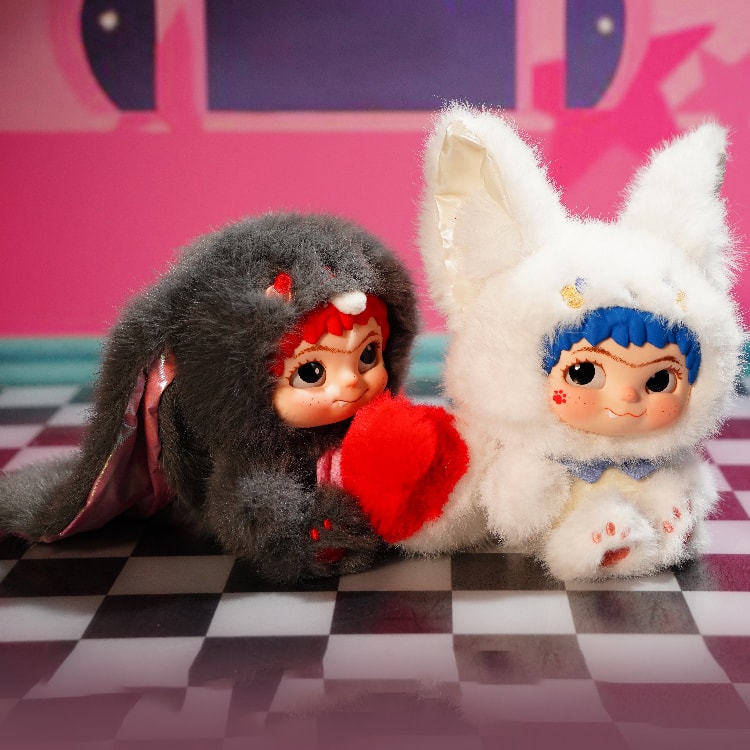 中国直送】MINISO WAKUKU [第2弾：うさぎ＆キツネ] ブラインドボックス