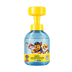 青蛙王子 儿童云柔泡泡洗发沐浴露 500ml【亲肤舒爽】【萌爪泡泡】