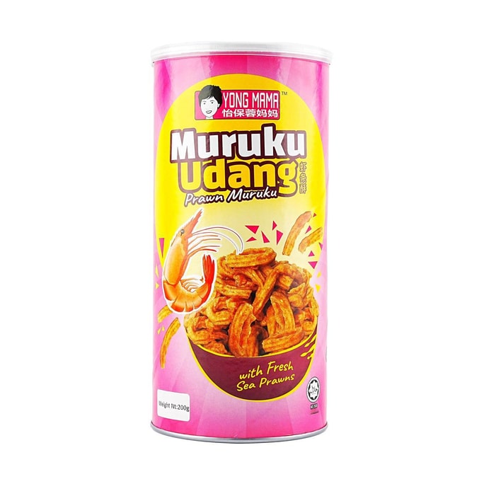 马来西亚YONG MAMA怡保蓉妈妈 虾条酥 200g