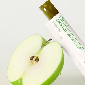 韩国FOODOLOGY 积雪草胶原蛋白果冻条 便携条装 10条/盒 250g 青苹果味【官方合作 品牌授权】