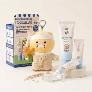 Relief Sun Aqua-fresh: Rice + B5 Sunscreen, SPF50+·PA++++, 1.69 fl oz.+10ml*2+Plush, Kakao Friends Choonsik Limited 