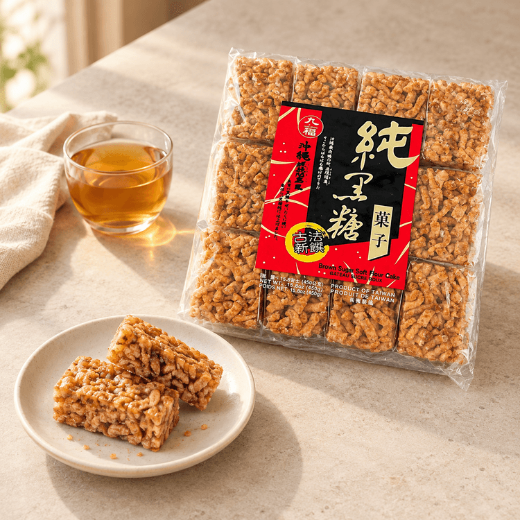 NICE CHOICE Brown Sugar Sachima Soft Cake 15.8 oz【Fluffy Soft