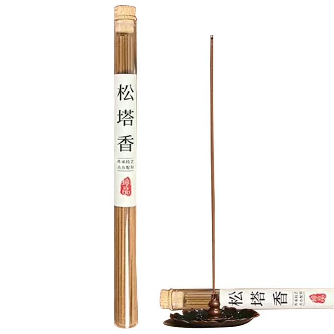 【中國直郵】 水月秦淮 線香 松塔香 10g20支裝 古法香方房間線香香薰送蓮花花插健康獨特淨化