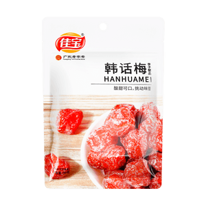 佳宝 韩话梅 李子制品 90g【果干蜜饯】