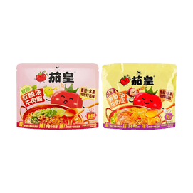 Instant Noodles 2 Flavor Value Combo, Lemon And Red Sour Soup Beef + Passion Fruit And Yellow Tomato Beef Flavor