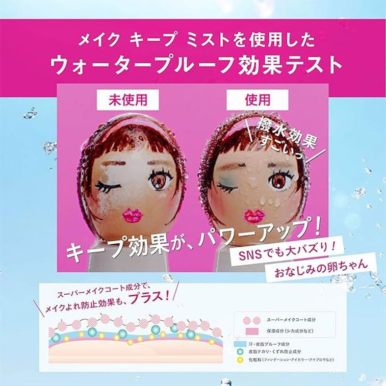 코세 세팅 스프레이 (일본) - 오래 지속되는 방수, 땀 방지, 번짐 방지 기능; 보습 및 유분 조절 효과, 코스메 어워드 수상 제품 - 80ml 4