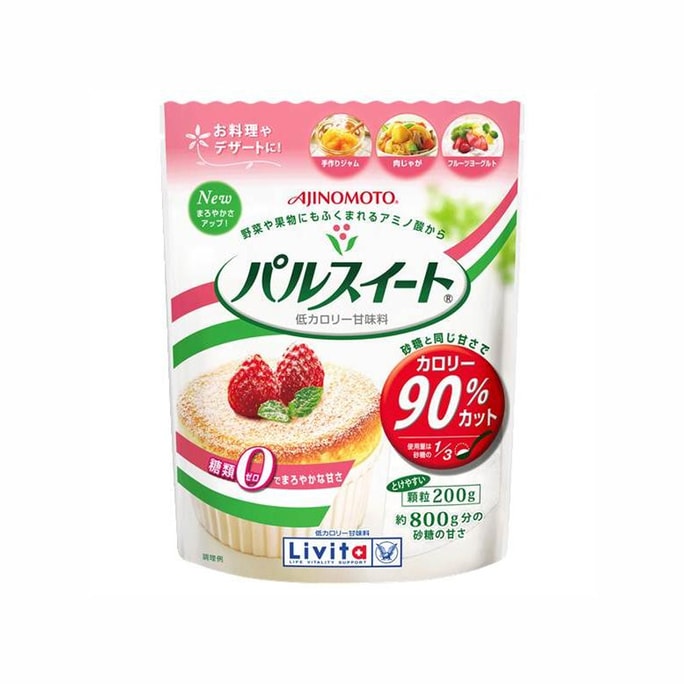 【日本直送品】AJINOMOTO 味の素 90％カット 低カロリー 砂糖代替甘味料 200g