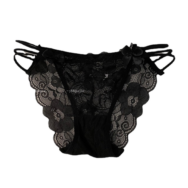 Japanese Sexy Black Lace Strings Lingerie Set SD00199 – SYNDROME