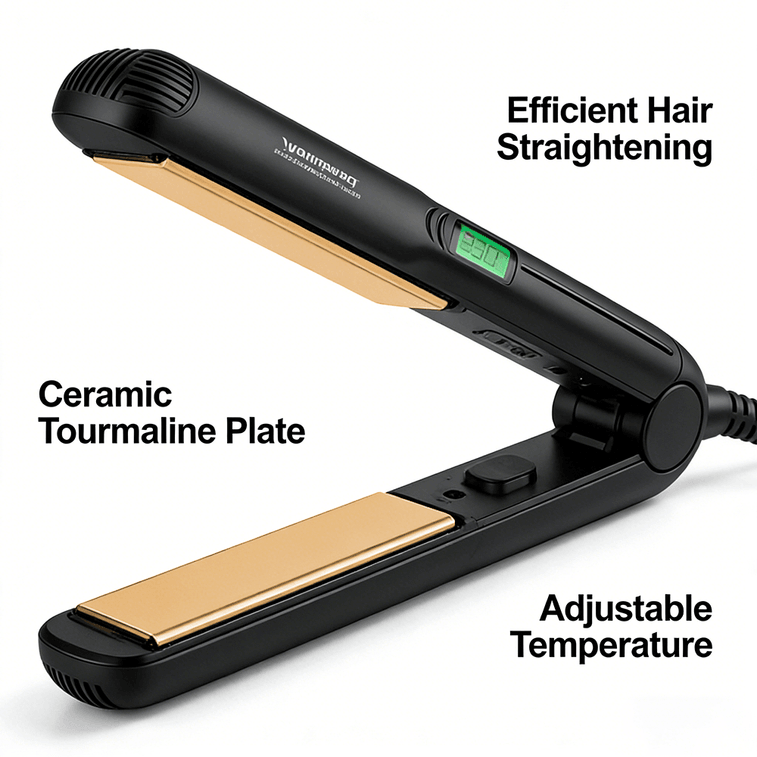 OVI 2-in-1 ヘアストレートナー、セラミックヘアストレートナー、滑らかでツヤのある髪に、EPS801、1個 5
