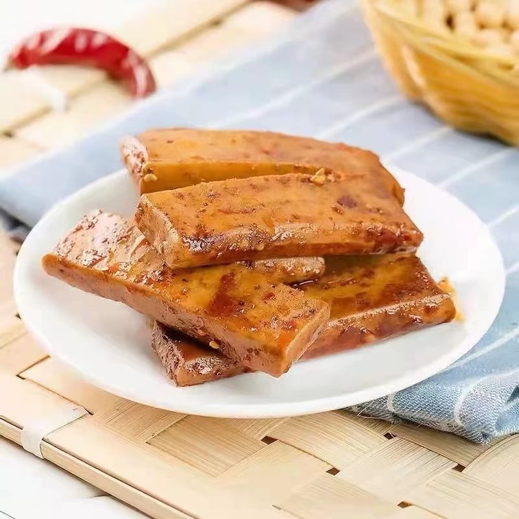 超友味 石磨嫩豆腐 烧烤味 味美鲜香 香醇筋道 Q弹细腻 158g 3