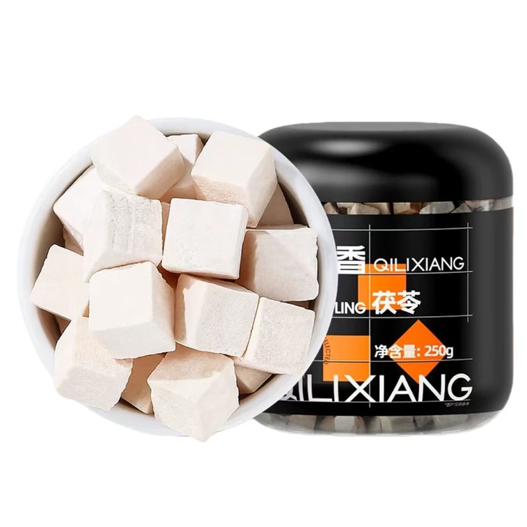 杞里香 优选老树茯苓 优选头部30% 手工去皮 去糙取芯 土色土香 粉嫩绵长 250g 3