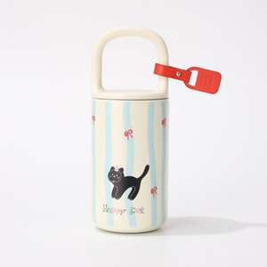 New Cartoon Cat 316 Stainless Steel Handheld Insulated Cup Happy Cat 400ML