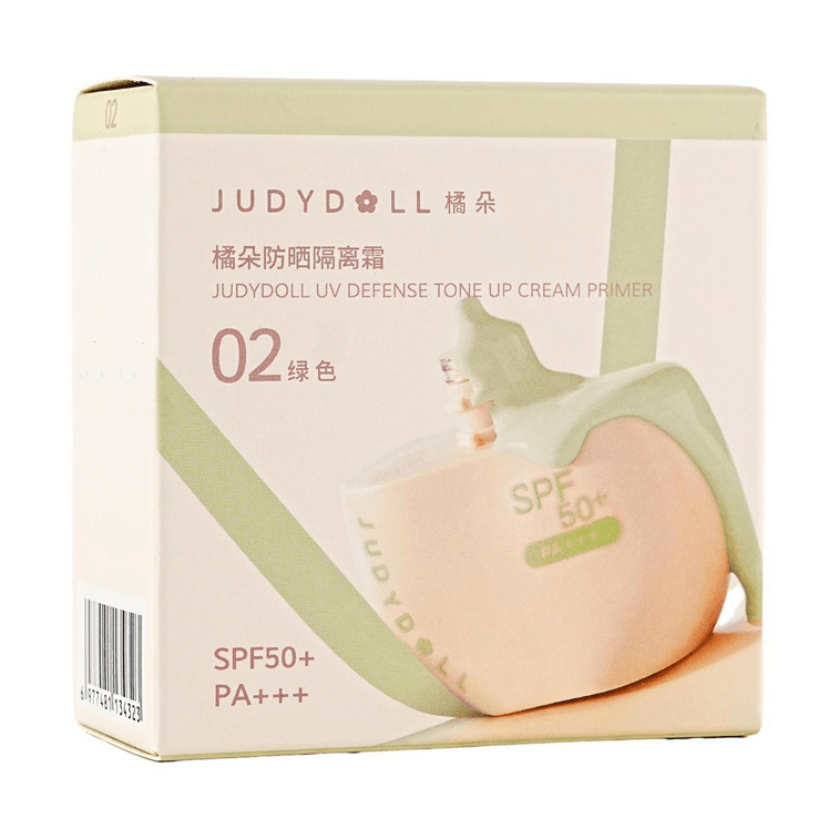 JUDYDOLL橘朵 绿绷带防晒隔离二合一妆前乳 SPF50+ / PA+++ 紧致不垮 抗氧抗光老 水润扒脸服帖 40g #02 绷带绿 提亮修泛红 3