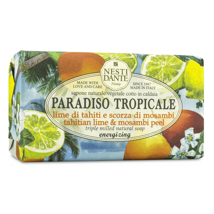 Nesti Dante Paradiso Tropicale Lime di Tahiti e Scorza di Mosambi soap 250gm Nesti Dante Paradiso Tropicale Lime di Tahiti e Scorza di Mosambi soap 250gm