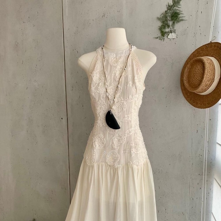 【加拿大直郵】 加拿大 SCENARIO 象牙輕語蕾絲連身裙 S-M碼 奶油色 乳白色 M 4