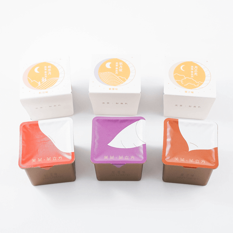 【Best Price】Assorted Matcha Cube Lava Custard Mooncake Gift Box - 3 Flavors, 6 Pieces, 12.69oz 4