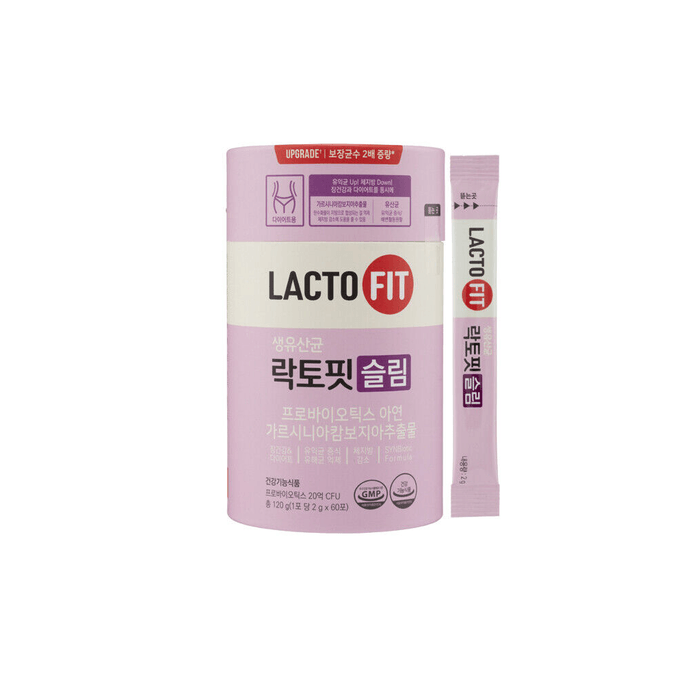 【韩国LACTO FIT】韩国首选No.1 韩国第一益生菌 SLIM 1级乳酸菌60支装(120克)