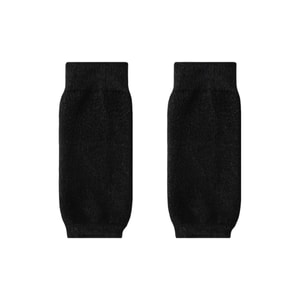 Wool Blend Knee Pads Black 1 Pair Knee Warmers Leg Warmers Cold Legs Heat Retaining Protectors