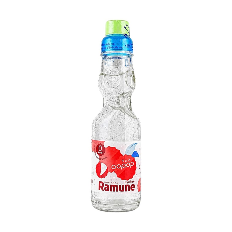 0칼로리 라무네 일본식 탄산음료, 리치맛, 6.76 fl oz【설탕 0g, 지방 0g】【일본 탄산음료】 3
