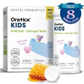 Oraticx Kids Dental Probiotics Yogurt Flavor 30 Lozenges