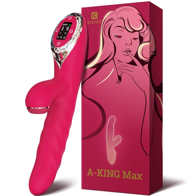 KISTOY A-king Max First-sight Love Rotary thrusting Vibe - Red