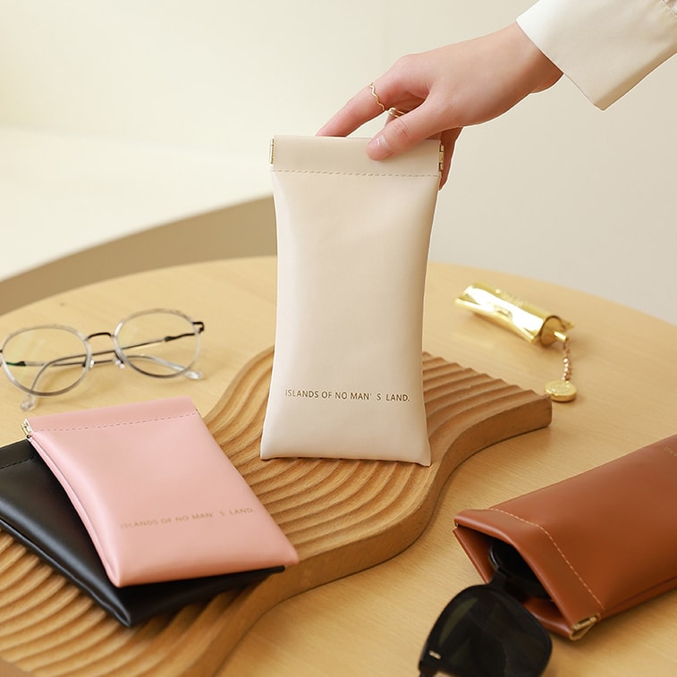 Women's Sunglasses Eyeglasses Bag Sunglasses Organizer Caramel Color 4
