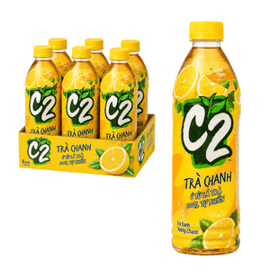 越南 L.A. Lucky C2 檸檬綠茶，455毫升瓶裝 6件裝