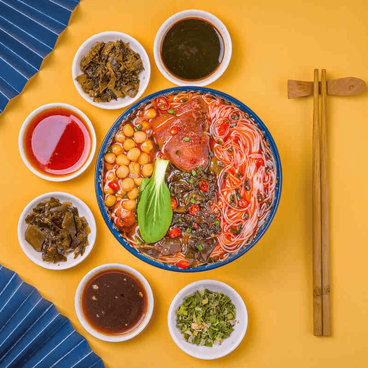 Mianyang Rice Noodle , Artificial Beef Flavor, 4.23 oz *5【5 Pack】 4