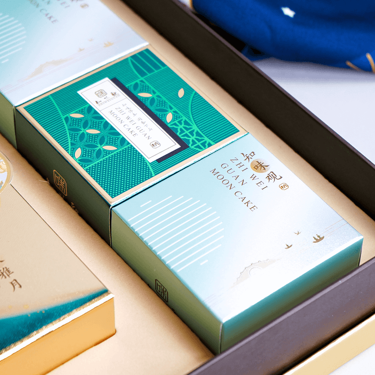 【全美超低價】【絕美蘇杭風】知味觀 知味雅月 月餅禮盒 8枚入 640g 蛋黃蓮蓉月餅*2 芋泥奇亞籽月餅*2 玫瑰豆沙月餅*2 黑芝麻核桃紅豆月餅*2 8