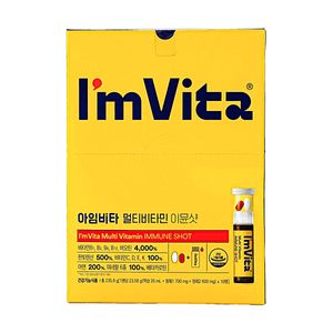 Multi Vitamin Immune Shot 0.68 fl oz*10 packs 【High Potency Vitamin B】【Dual Formula】