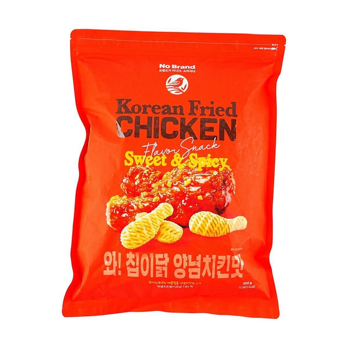 韩国NO BRAND 韩式炸鸡腿薯片 甜辣味 300g