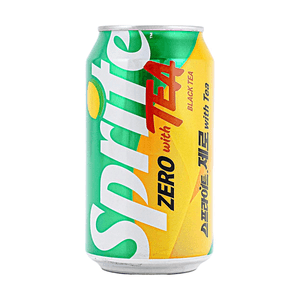 Zero With Tea Black Tea Flavored Soda 11.84 fl oz 【Zero Sugar Soda】【Sprite x Black Tea】【Refreshing Tea Aroma Bubbles】