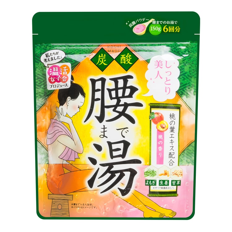 日本graphico 温活女子会碳酸半身入浴剂 桃子味150g 亚米