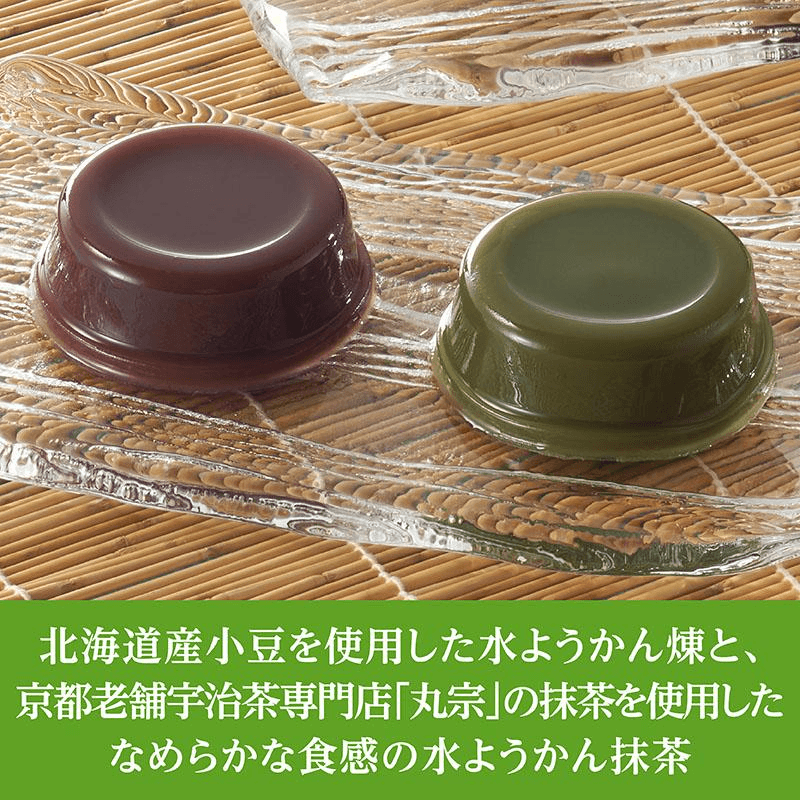 日本直送】井村屋 水ようかん・もち・わらび餅 プレーン・抹茶味