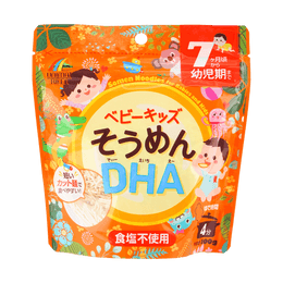 日本UNIMAT RIKEN 嬰幼兒營養麵條 補充DHA素麵 7個月以上 100g
