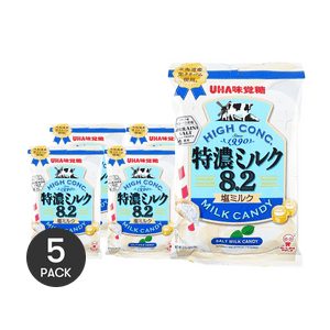 우하 미카쿠토 밀크 캔디 소금맛, 74g *5개【5팩】