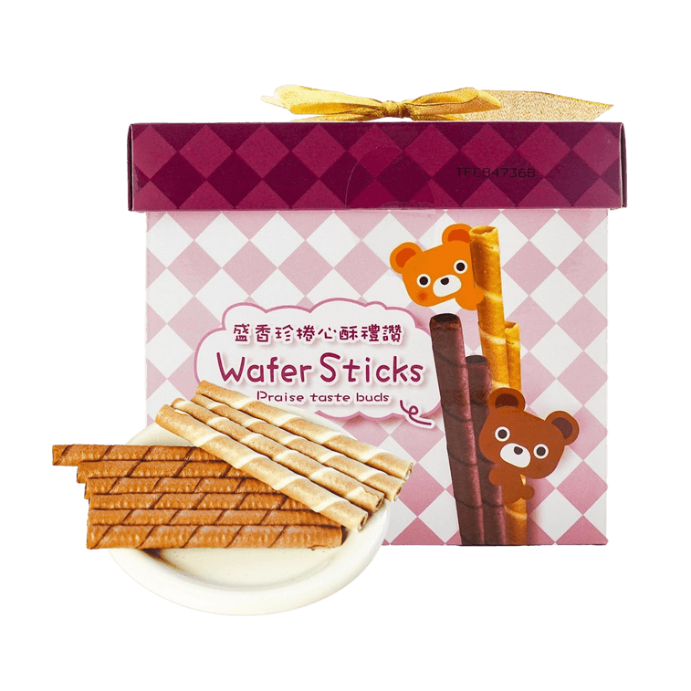 Wafer Pastry Gift Box Hazelnut Chocolate & Milk , 22.22 oz 3