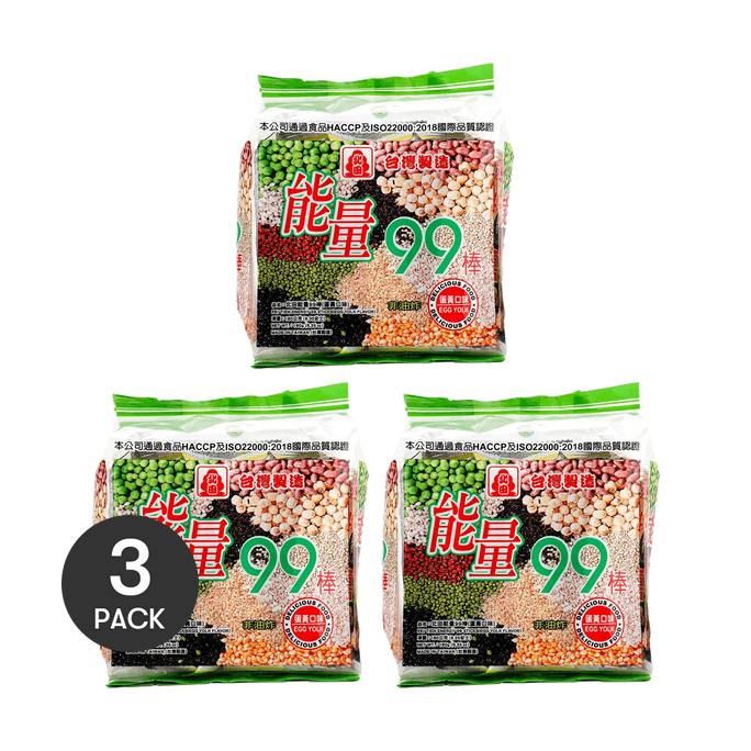 Crispy Rice Rolls - Egg Yolk Flavored Puffed Rice Snack, 6.35oz *3【3 Packs】