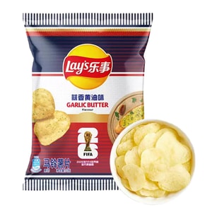 大陸版LAY'S樂事x2026FIFA世界盃限定聯名 法國蒜香奶油口味洋芋片 70g【觀賽宵夜必備點心】