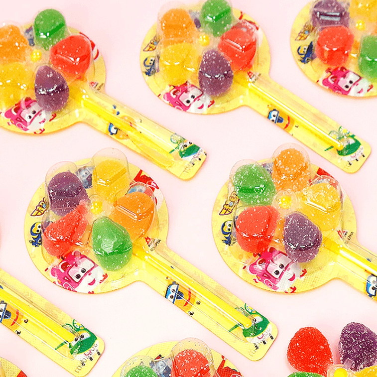 【中国直邮】 金稻 谷风车糖水果味软糖五彩旋转棒棒糖年货儿童小时候分享小零食 12g*5支 3