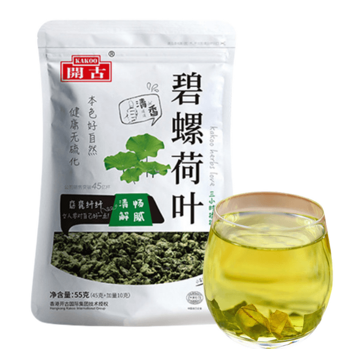  開古 小蠻腰 碧螺荷葉 清爽苦香 窈窕纖纖 清暢解膩 55g 選用濟南微山湖荷葉 3小時揉捻 淡淡清香