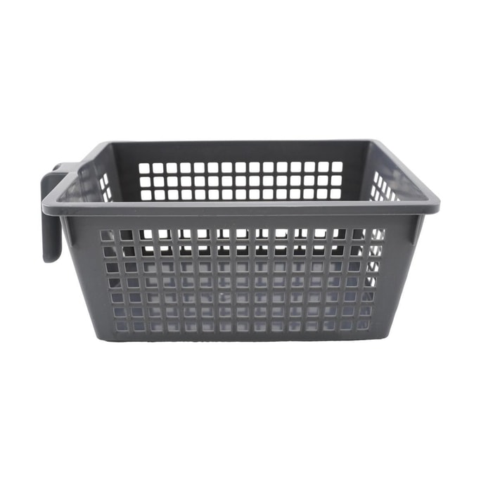 Storage Basket Organizer Box - Deep Gray Multifunctional Container for Snacks, Skincare Products, and Miscellaneous Item