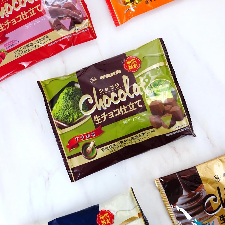 Takaokaya チョコレート 生チョコ 宇治抹茶味 4.4オンス【季節限定品
